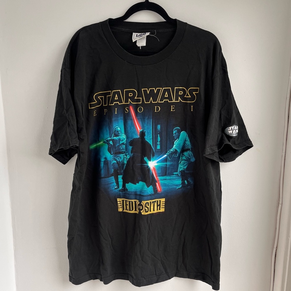 Rare!! Vintage Star Wars Episode‎ 1 Jedi Vs Sith T-shirt Lee Sport Size XL USA